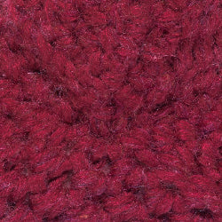 Close-up of crocheted red wool