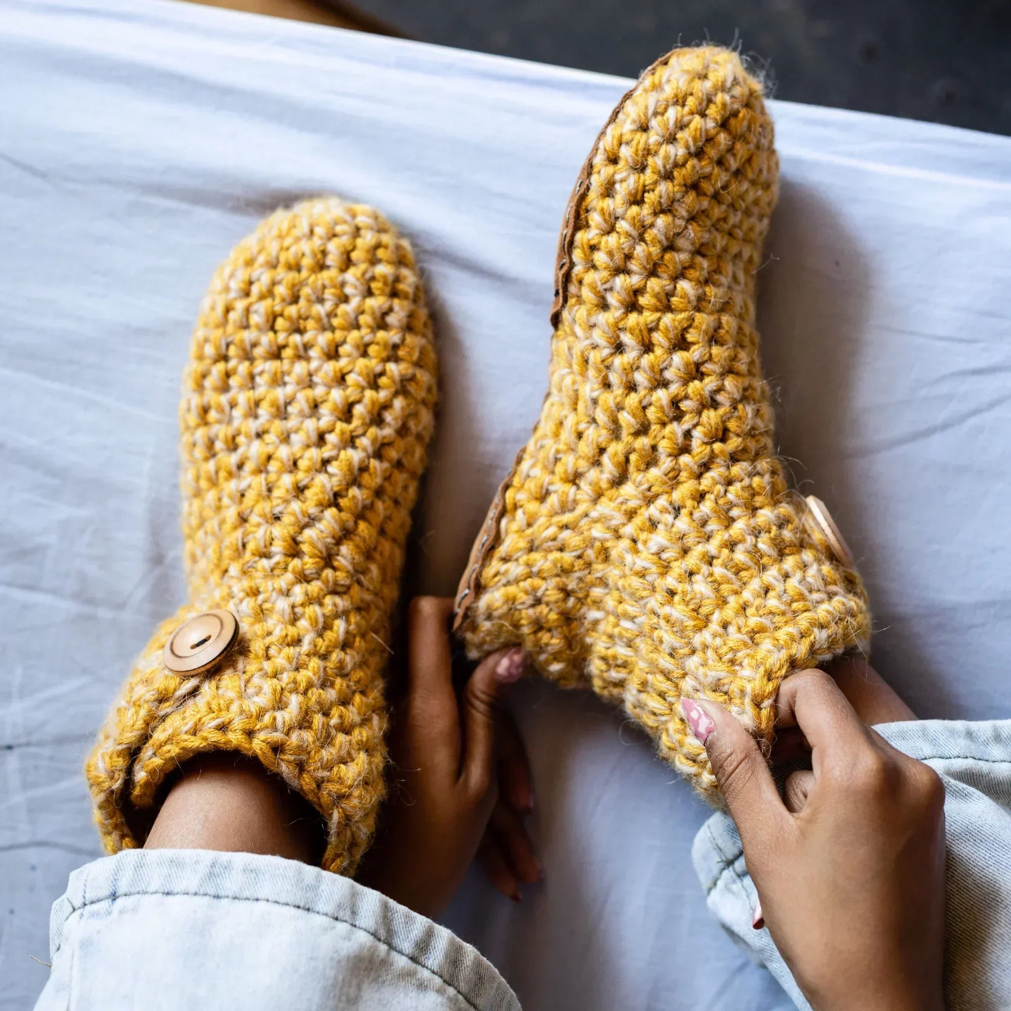 butterscotch yellow hightop bootie by Kingdom of Wow lifestyle