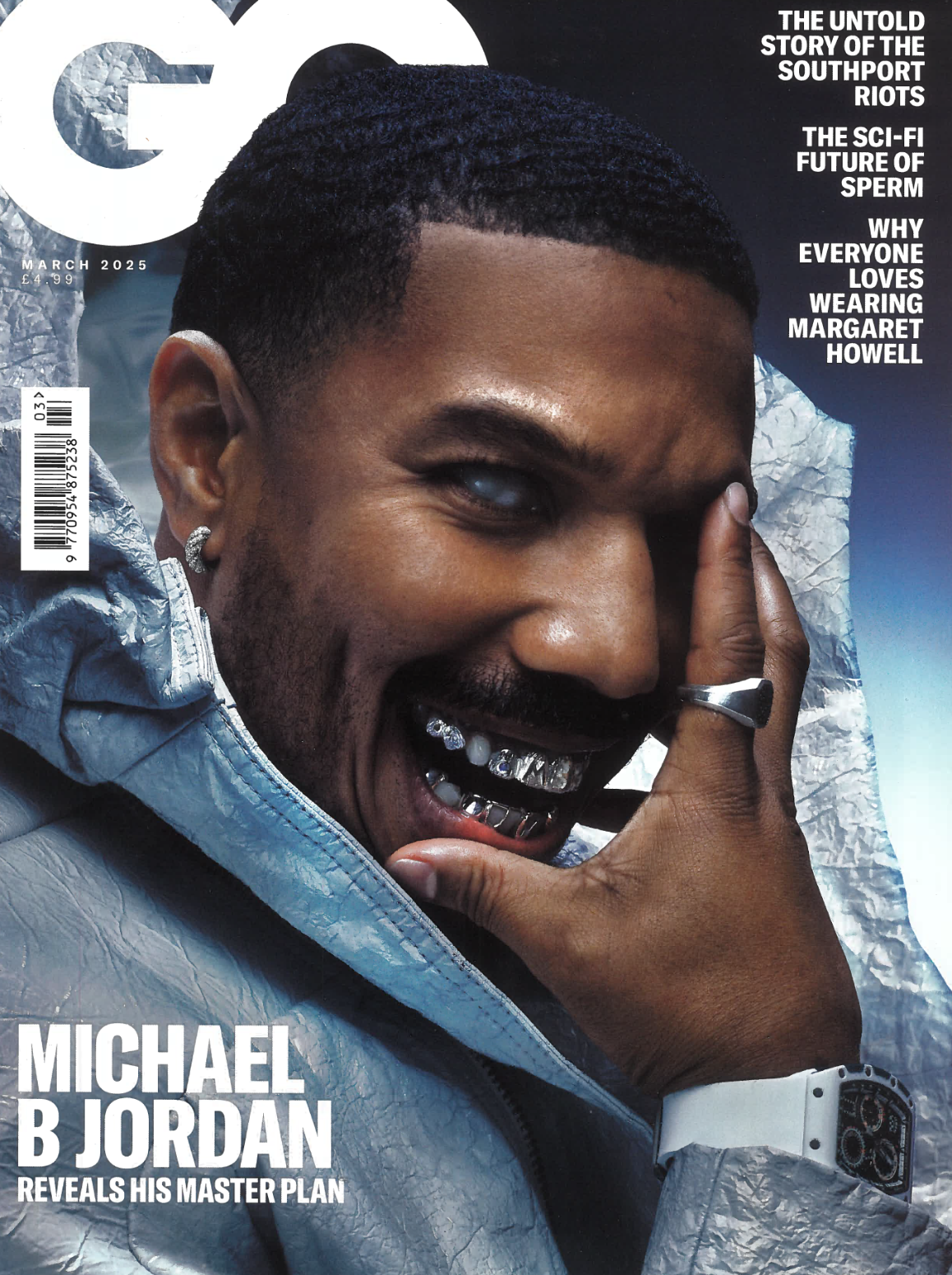 GQ UK magazine cover with Michael B Jordan March 2025
