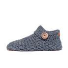 Gray Ankle Bootie Wool Slippers by Kingdom of Wow_side view