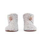 Classic chai beige high top bootie wool slipper by Kingdom of Wow_front view