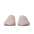 beige light slippers made from two strands of wool by Kingdom of Wow_front view