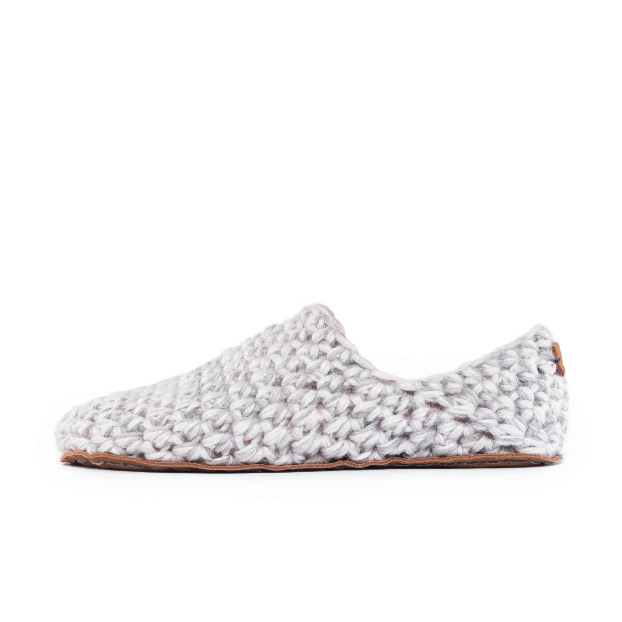 Beige Original Wool Slippers by Kingdom of Wow_side view