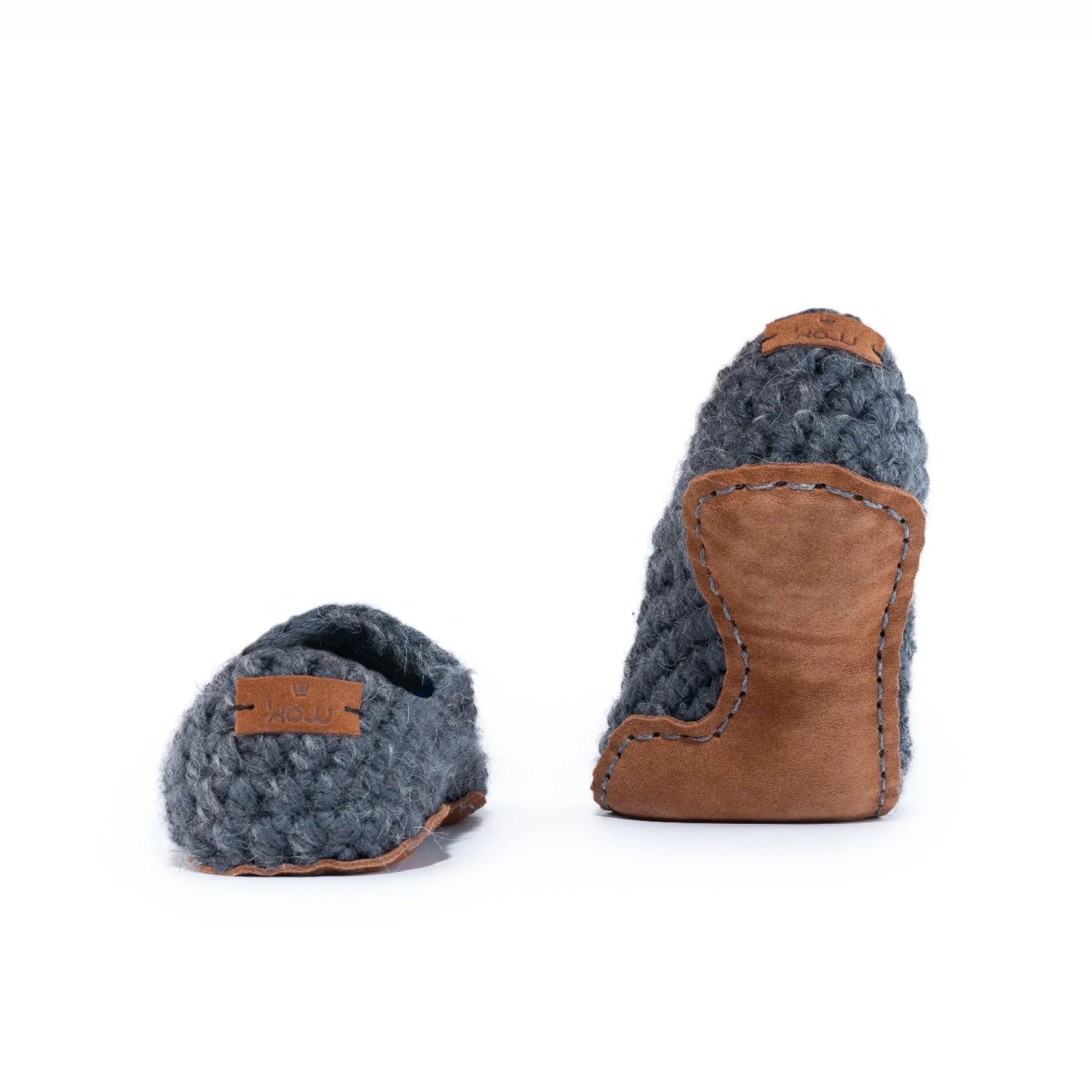 Charcoal Gray Original Slippers by Kingdom of Wow_back view