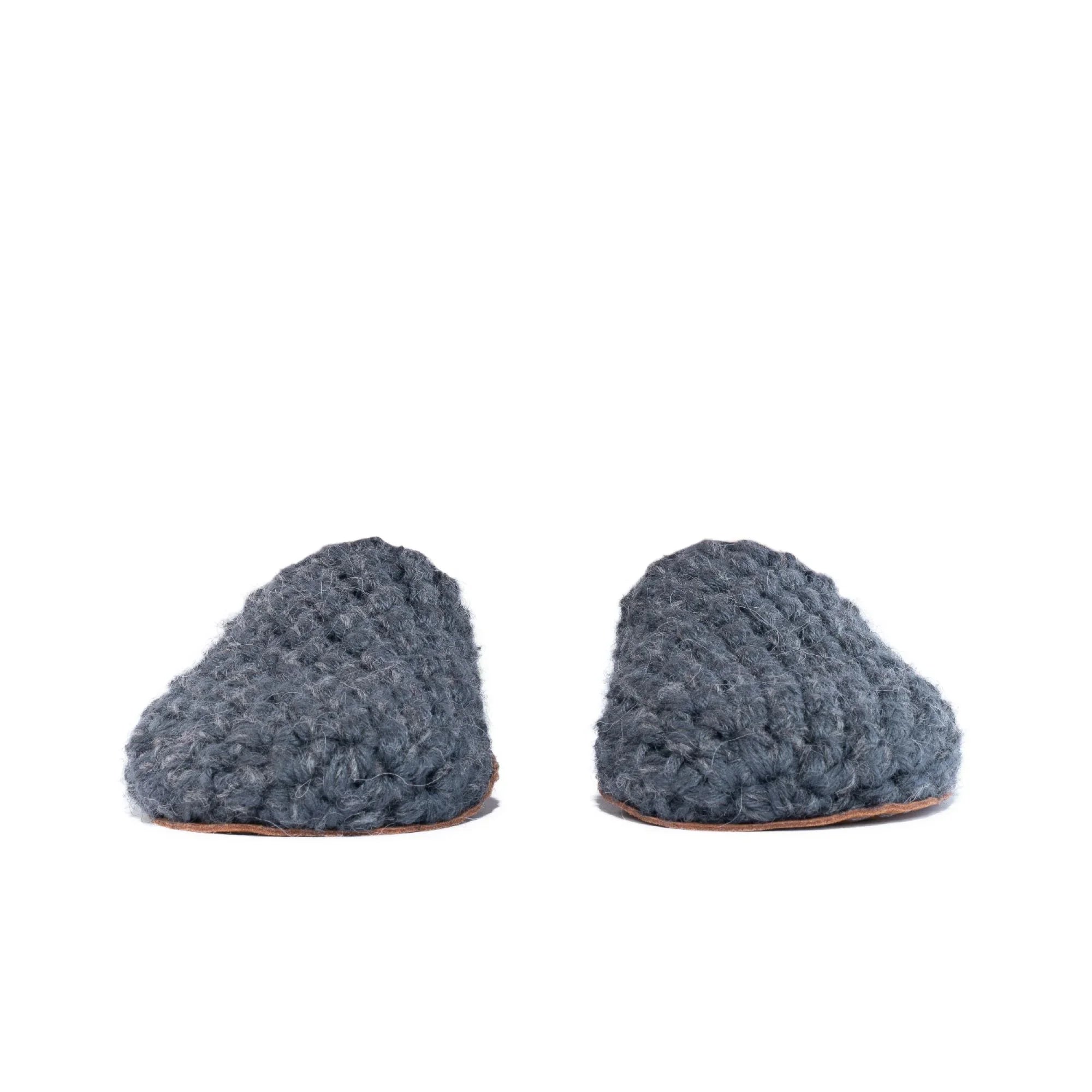 Charcoal Gray Original Slippers by Kingdom of Wow_front view