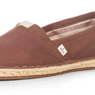 Handmade espadrilles for men in terracotta cotton canvas_close up