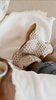 Woman comes home for work and changes into cozy wool slippers_video
