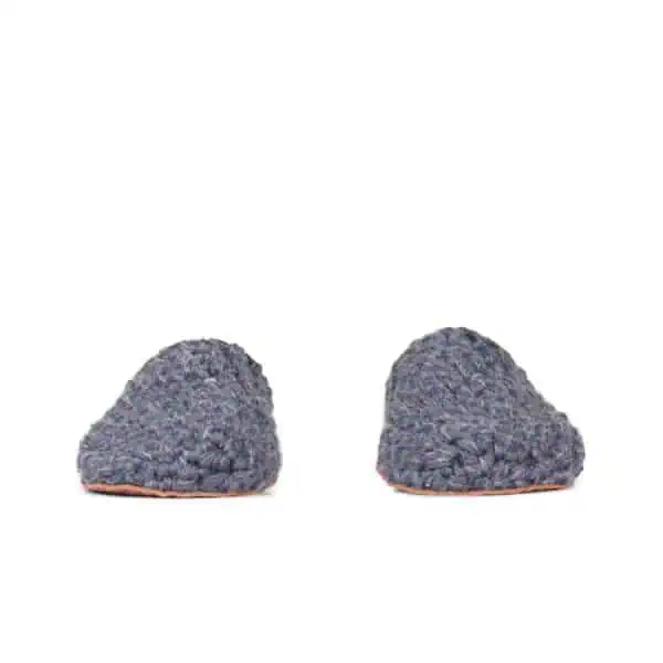 Charcoal Gray Original Bamboo Wool Slippers for Men and Women