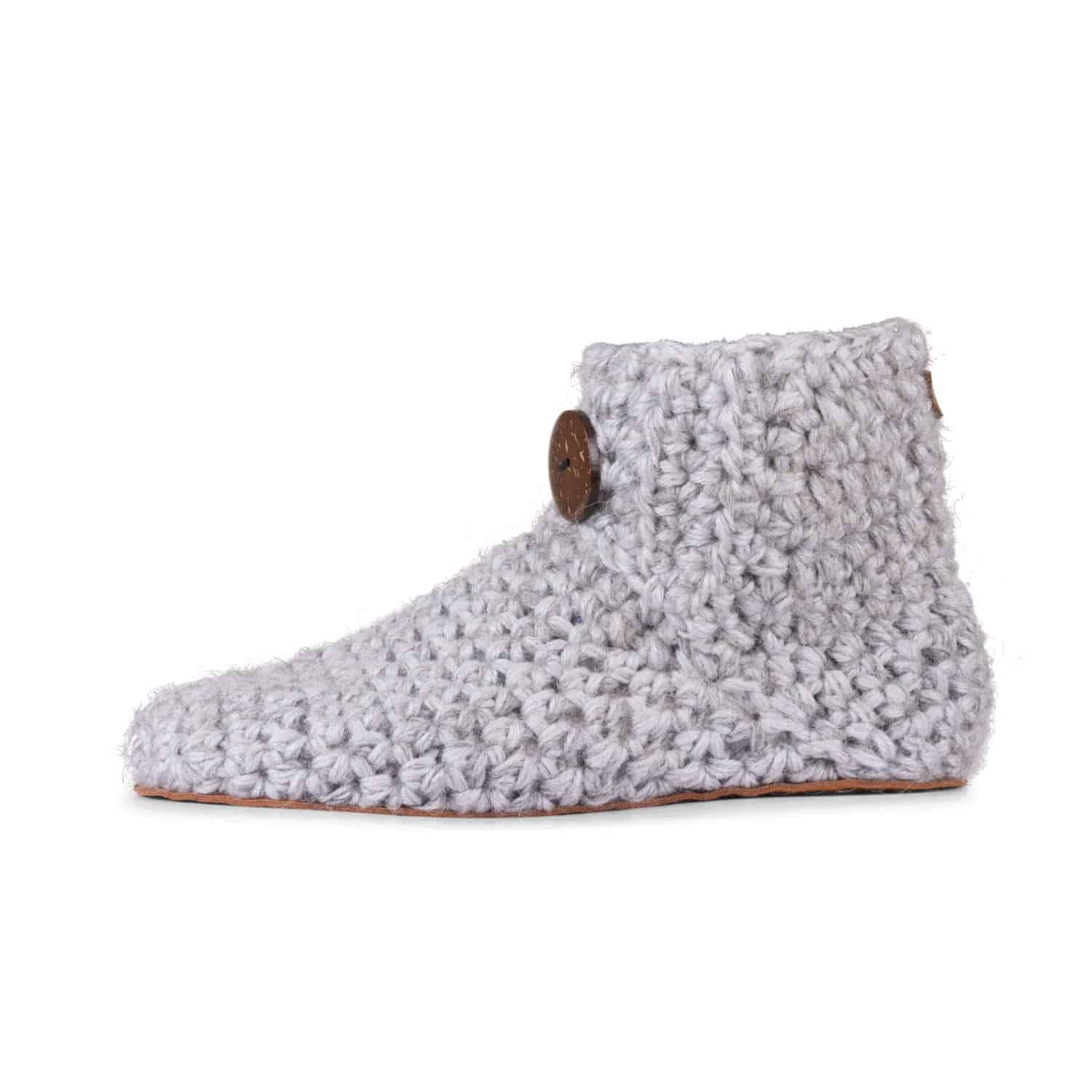 Kingdom of Wow - US | Soft Gray Bamboo Wool Slippers | High Top