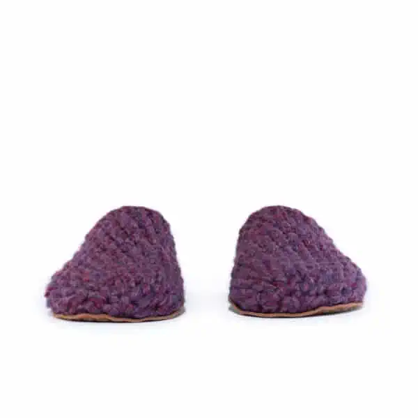 Original Lavender Purple Bamboo Wool Slippers for Men and Women