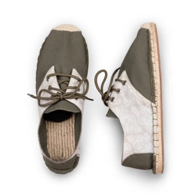 Lace Up Boteh Espadrilles for Women