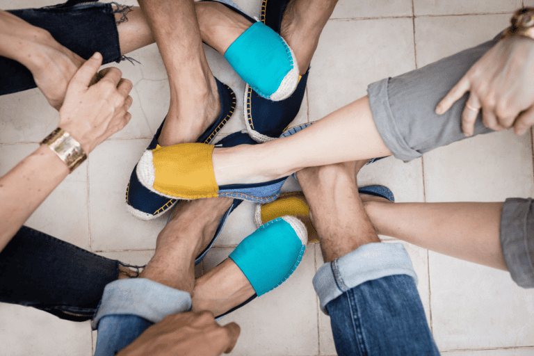 Colorful espadrilles handmade by Kingdom of Wow